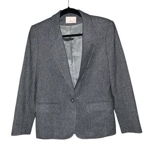 Vintage Pendleton 100% Pure Virgin Wool‎ Tweed Grey Blazer Size 8